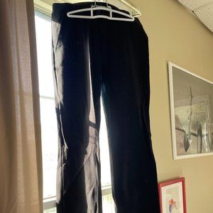 Betabrand Straight Leg Classic Dress Pants Black Size Large
